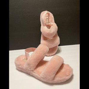UGG Oh Yeah FurSlides Light Pink 10 🌸🎀